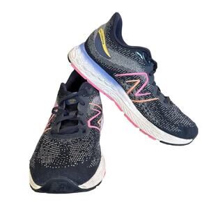 New Balance Kids' Fresh Foam X 880v12 Running Shoes Size 7 Navy/Pink